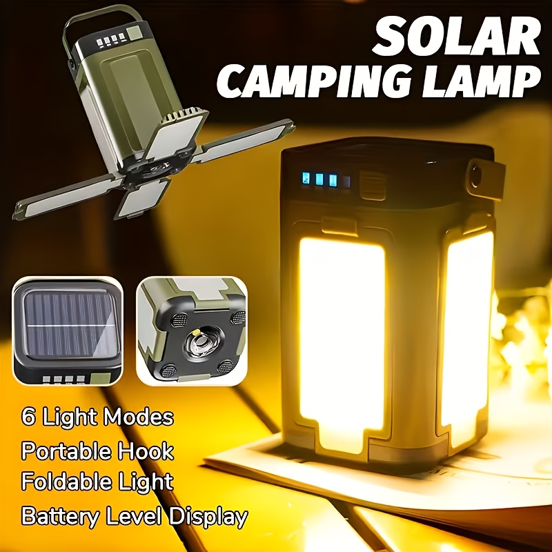 Outdoor Camping Lighting - Lampe solaire portable de camping d'extérieur,
