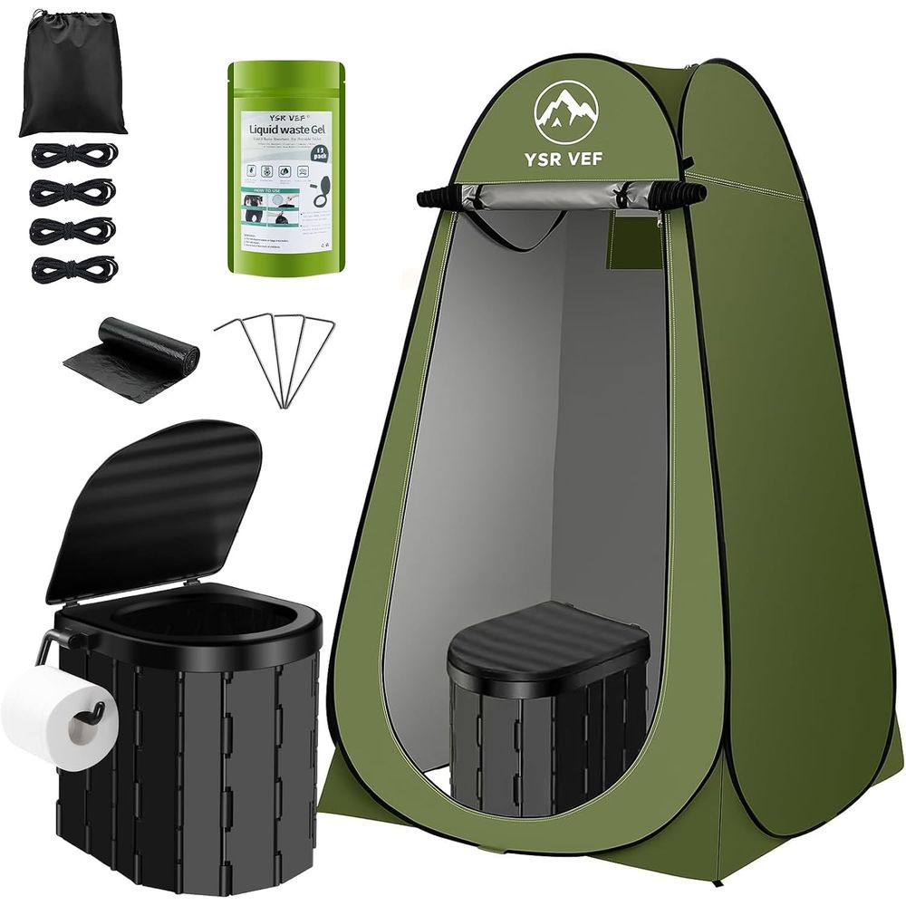 Outdoor Camping - Kit de toilettes portables, toilettes de