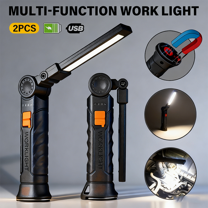 Outdoor Camping Lighting - Lampe de poche LED COB Portable,