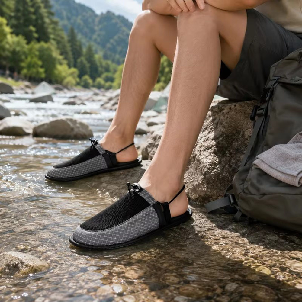 Outdoor Camping Slippers - Sandales d'extérieur pliables à séchage rapide,