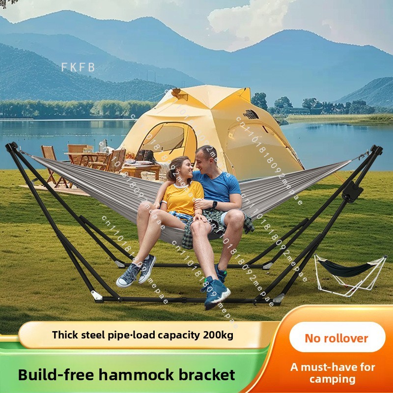Camping Hammock - Hamac pliable anti-basculement facile à installer
