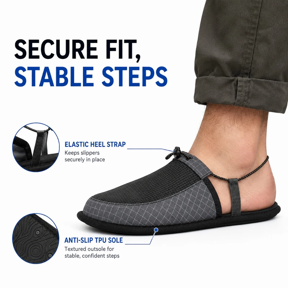 Chaussons de voyage pliables p - Outdoor Camping Slippers avis et prix