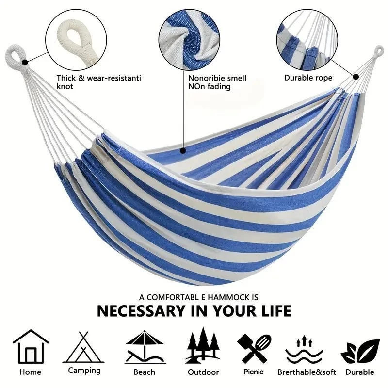 Hamac en toile sans bâtonnets  - Camping Hammock avis et prix