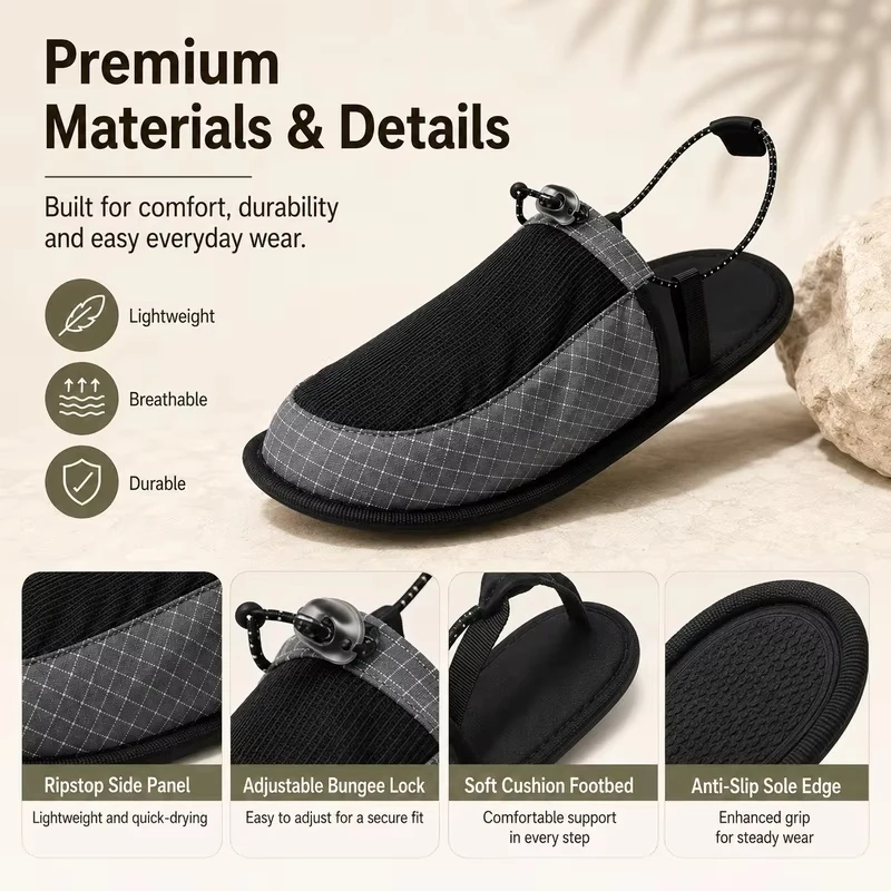 Chaussons de camping ultra lég - Outdoor Camping Slippers avis et prix