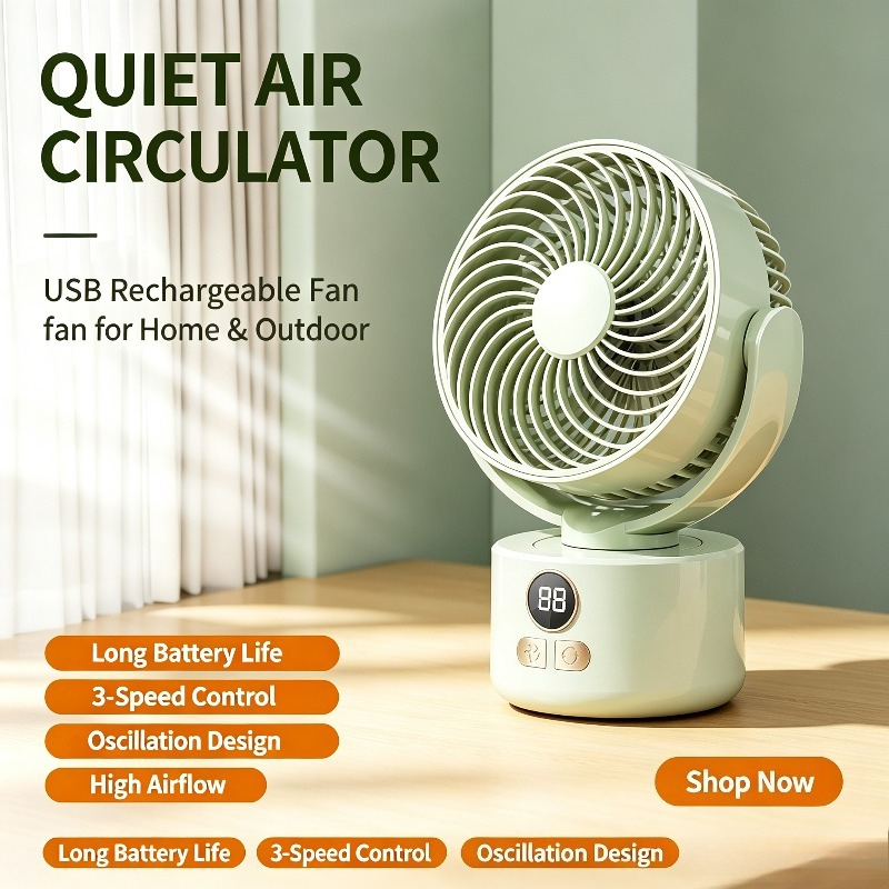 Ventilateur silencieux recharg - Outdoor Camping Fan avis et prix