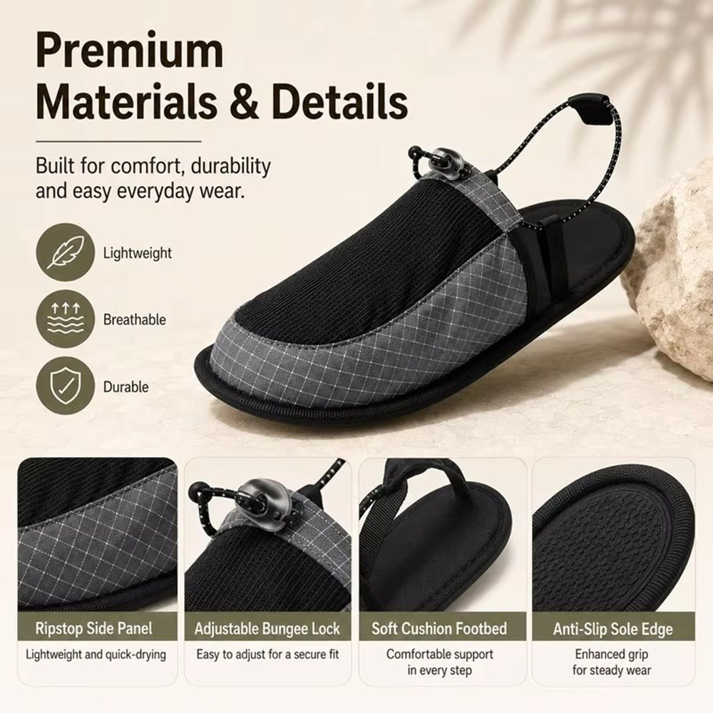 Sandales d'extérieur pliables  - Outdoor Camping Slippers avis et prix