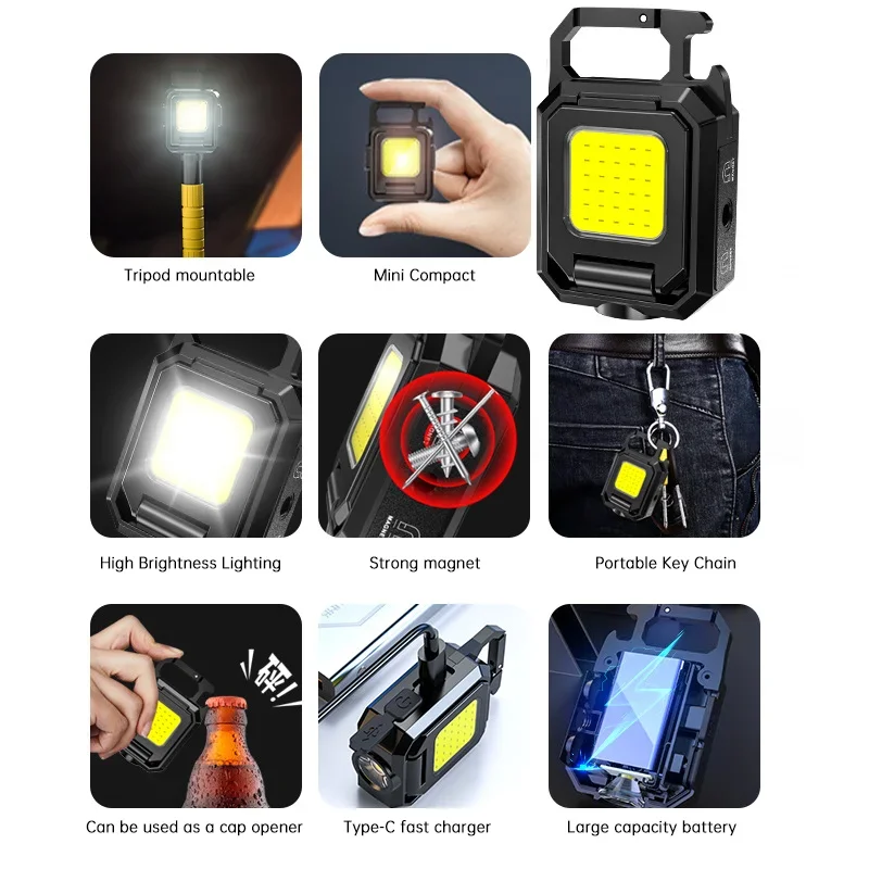 Mini lampe de poche porte-clés - Camping Lantern avis et prix