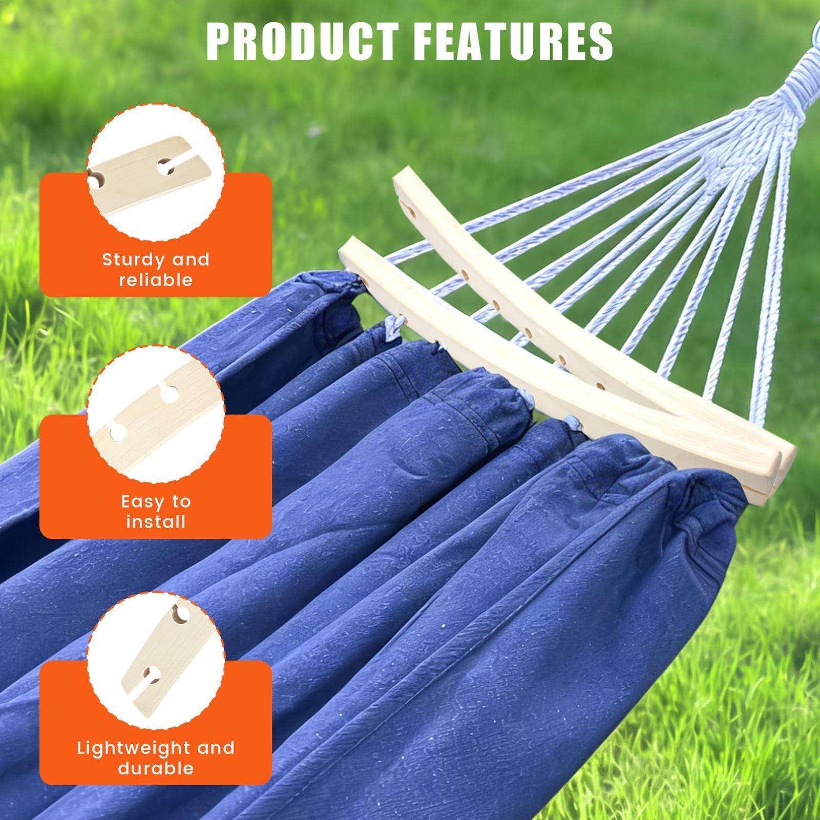 2 barres transversales en bois - Camping Hammock avis et prix