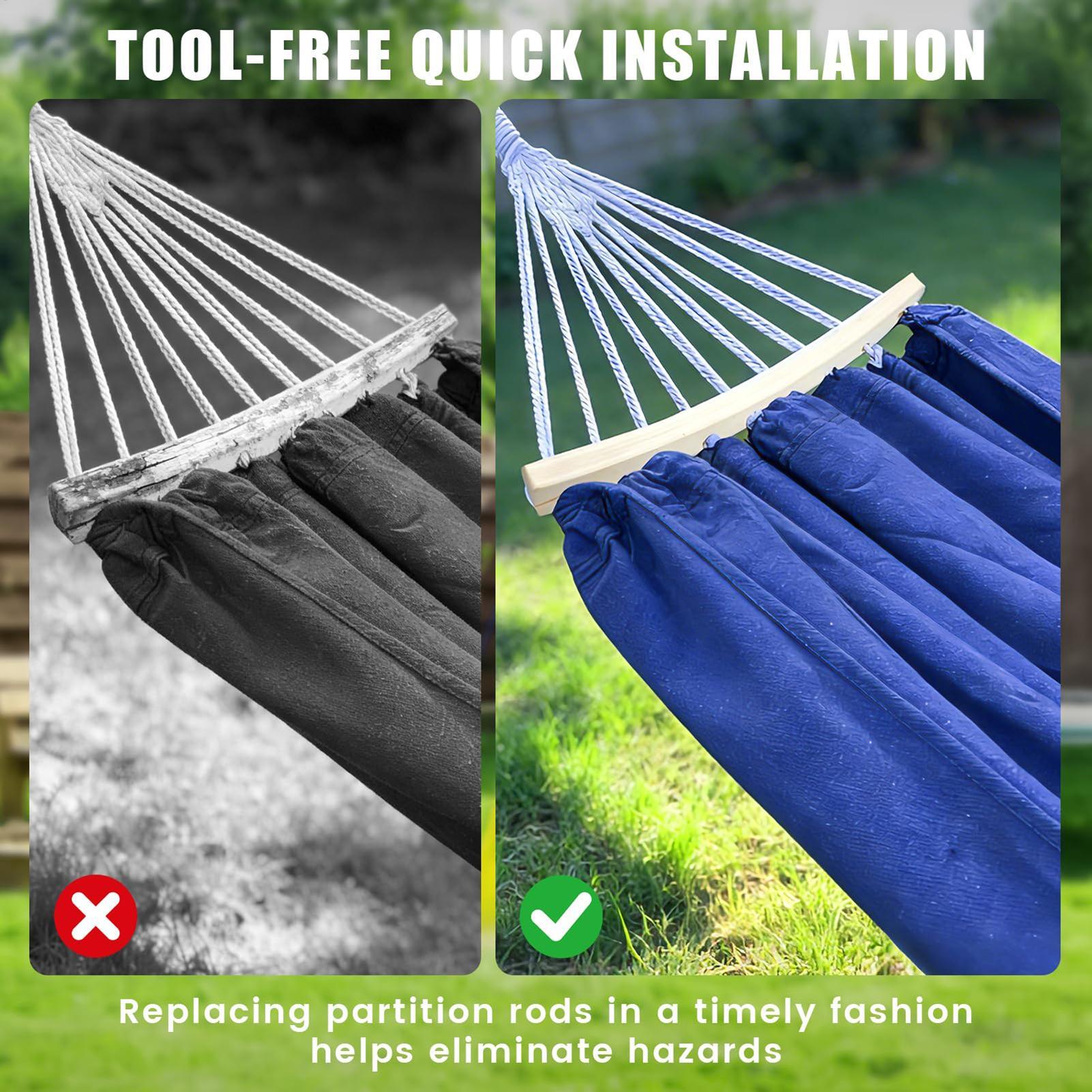 2 barres transversales en bois - Camping Hammock avis et prix